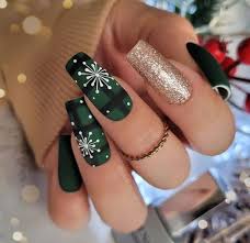 Christmas and New Year nail art 2025