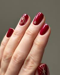 wine nail art