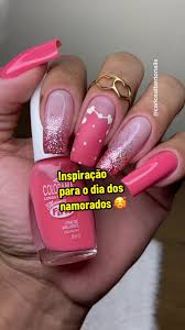 unha decorada com nome do namorado
