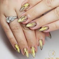 Gold Leaf Nail Art