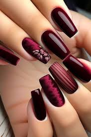 wine nail art