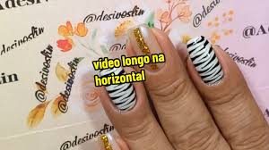 unha decorada tigre