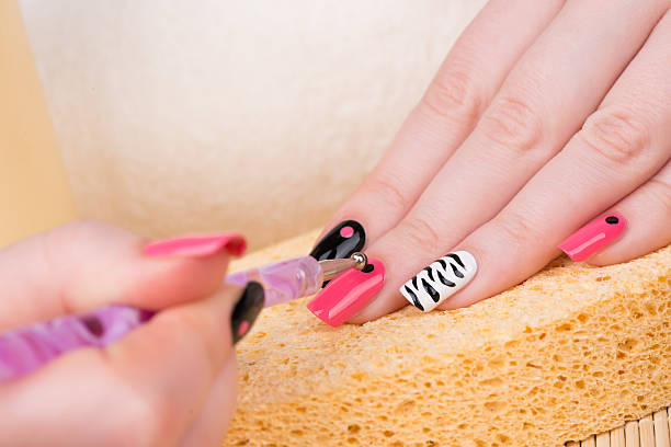 Zebra Nail Art