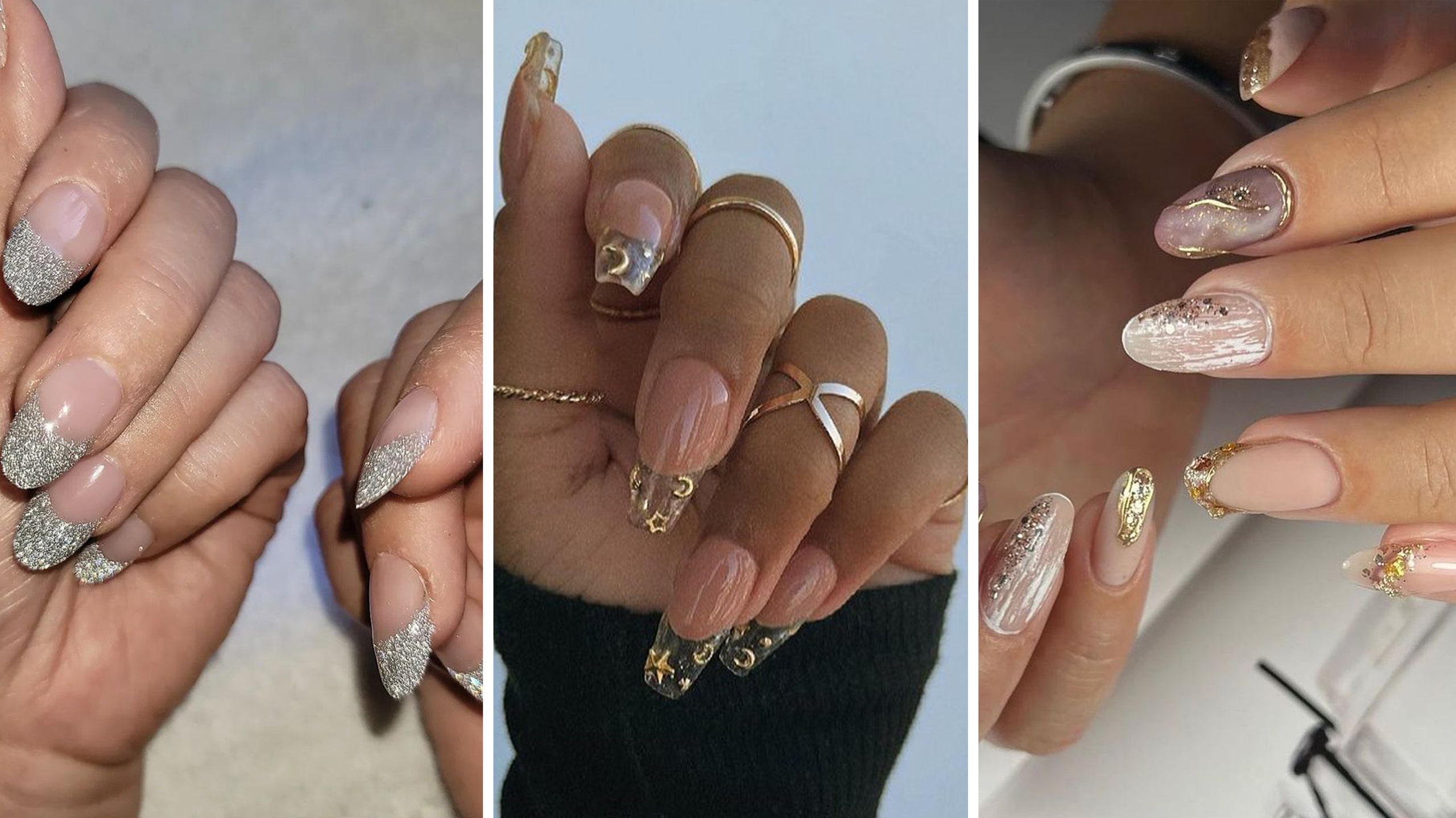 Christmas and New Year nail art 2025