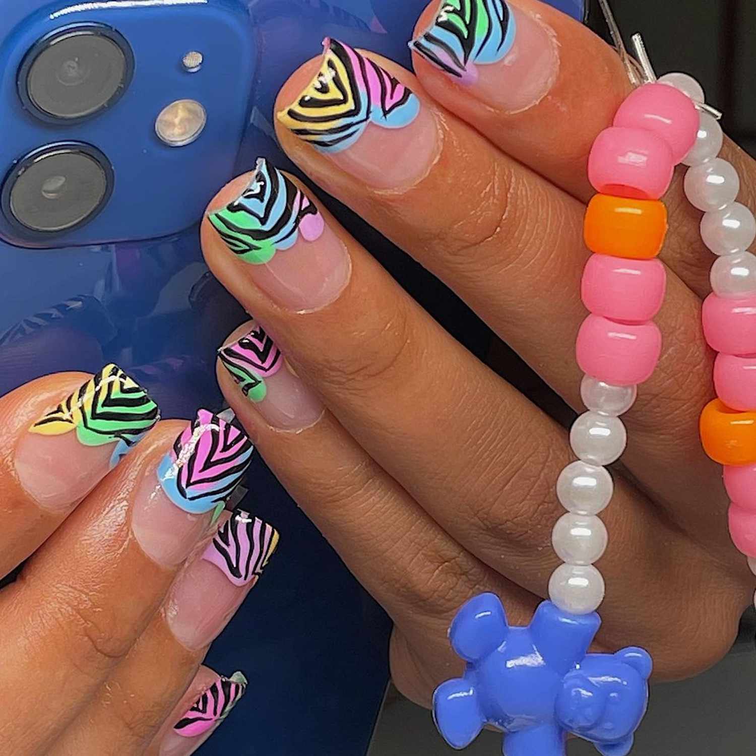 Zebra Nail Art