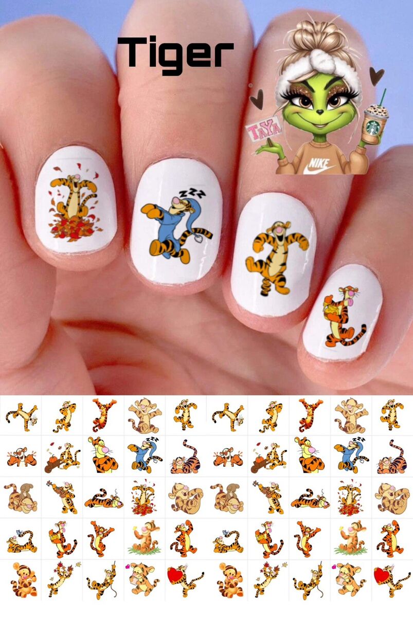 unha decorada tigre
