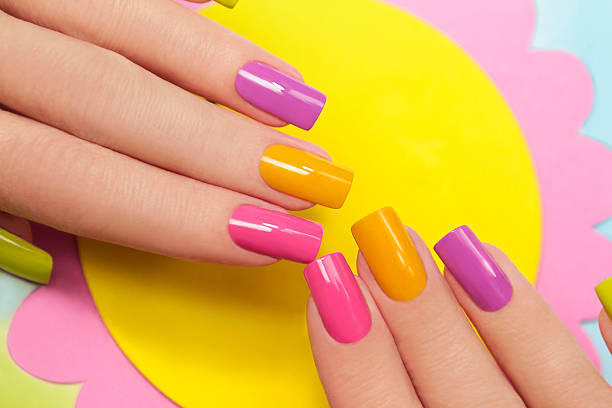 Types of Colored Nail Art