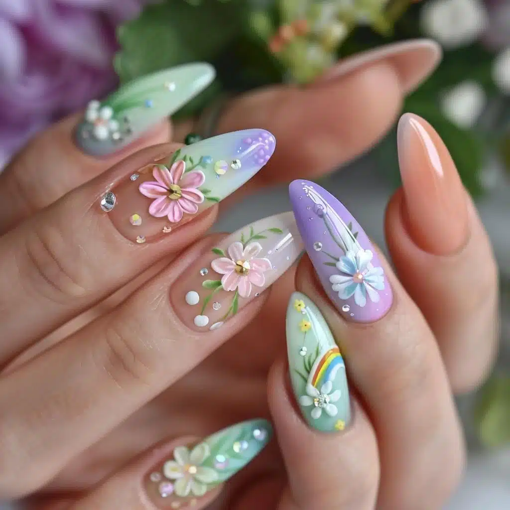 Types of Colored Nail Art
