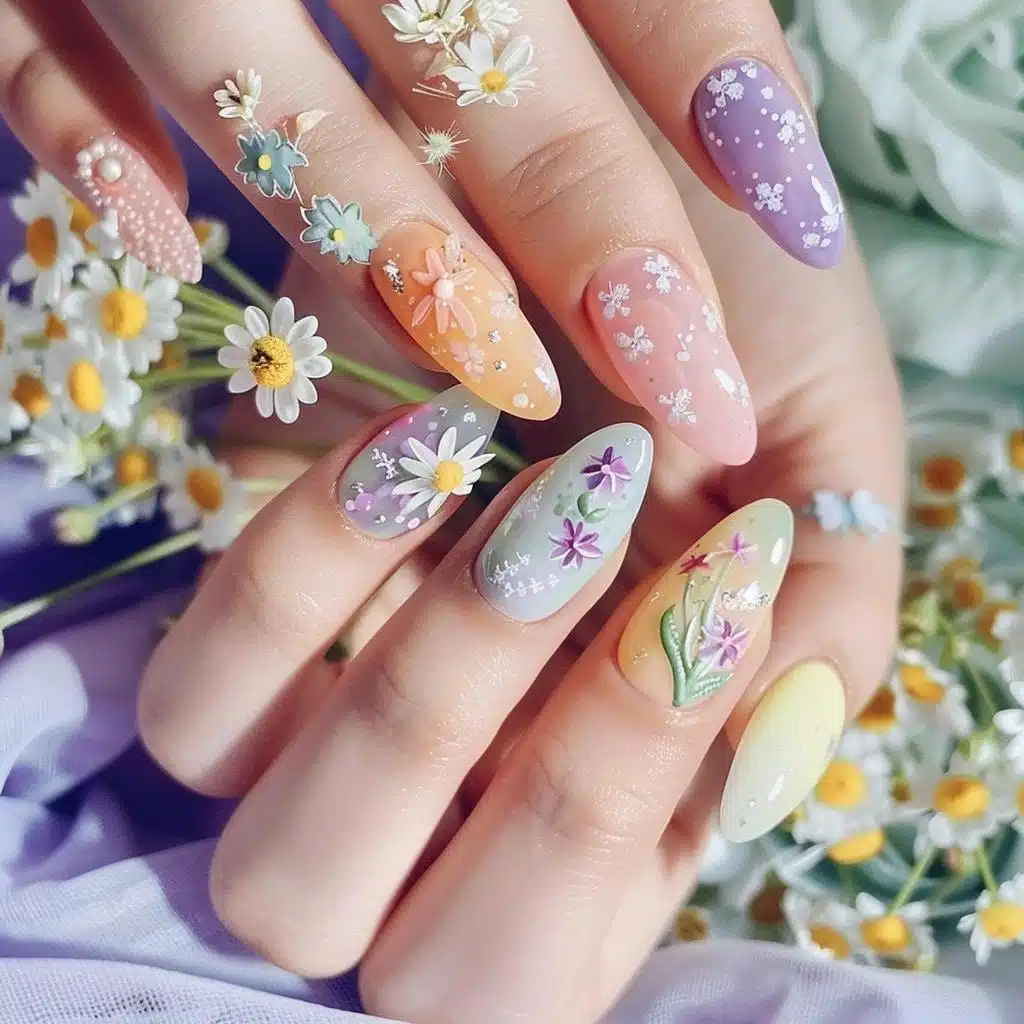 Types of Colored Nail Art