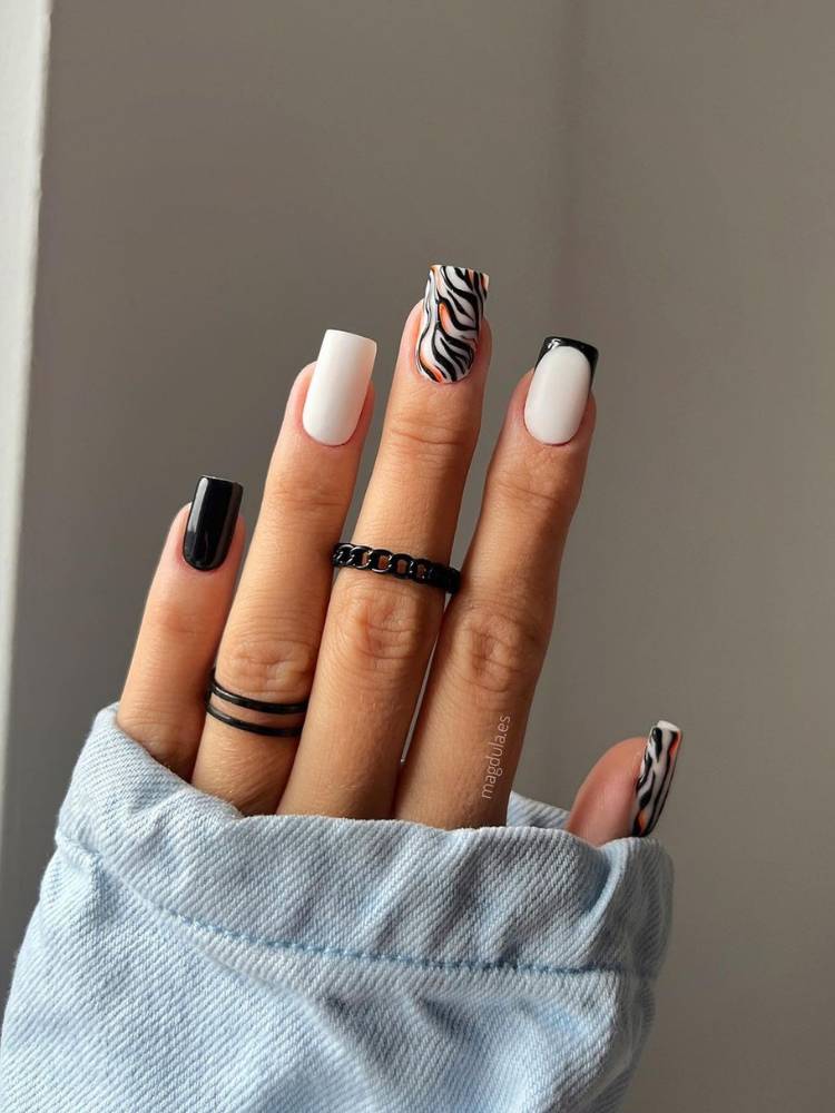 Unha Decorada Zebra