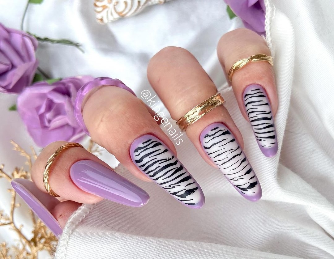 Unha Decorada Zebra