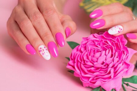 Unha Amendoada Decorada Unha Amendoada Decorada