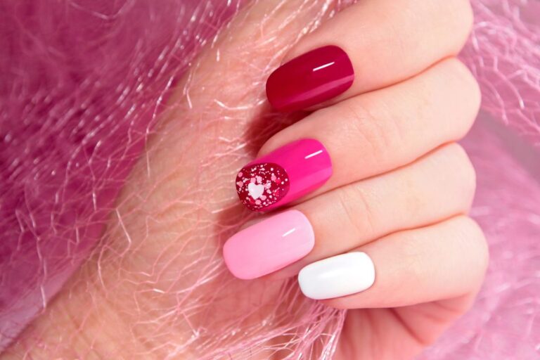 Unha Decorada Rosa