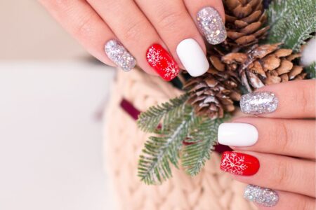 Unhas Decoradas para Natal e Ano Novo