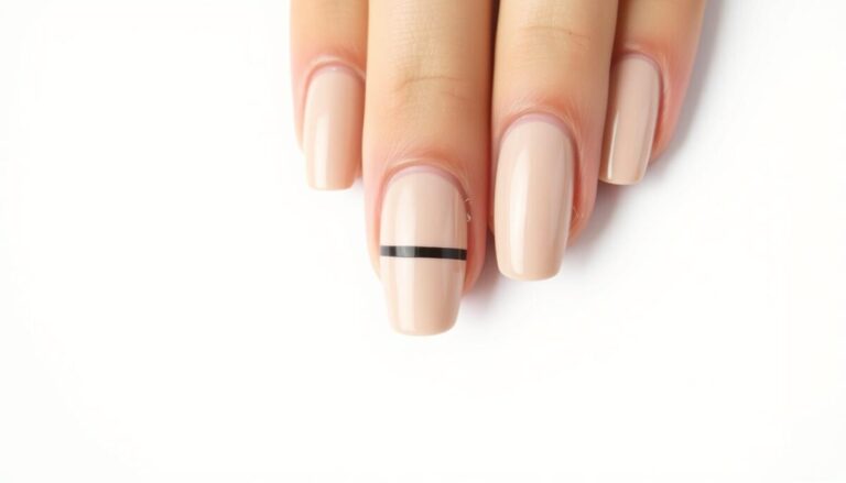Unhas nude com preto: a escolha certa para quem ama elegância discreta
