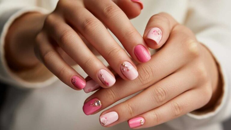 Unhas rosa decoradas: ideias lindas pra sair do comum