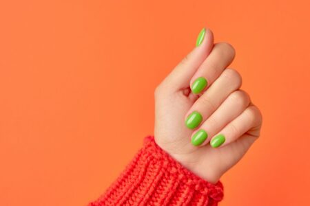 Unha amendoada decorada: ideia linda pra quem ama inovar Unha amendoada decorada